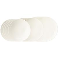 TELLER-SET Savona Fine Diamond creme 18-tlg. - Creme, Keramik (2/2/2cm) - Seltmann Weiden