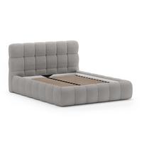 POLSTERBETT Cleo ohne Matratze und Topper, 180x200 cm, Grau - Grau, Textil (180/200cm) - Beautysofa