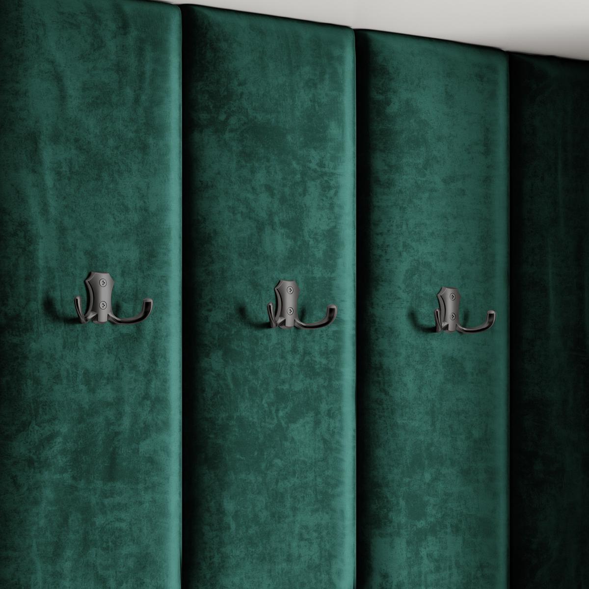 GARDEROBENSCHRANK REMA 200/240/60 cm Modern Garderobe-Set Eiche Wotan - Eiche Wotan/Schwarz, Holzwerkstoff (200/240/60cm) - MASSENO