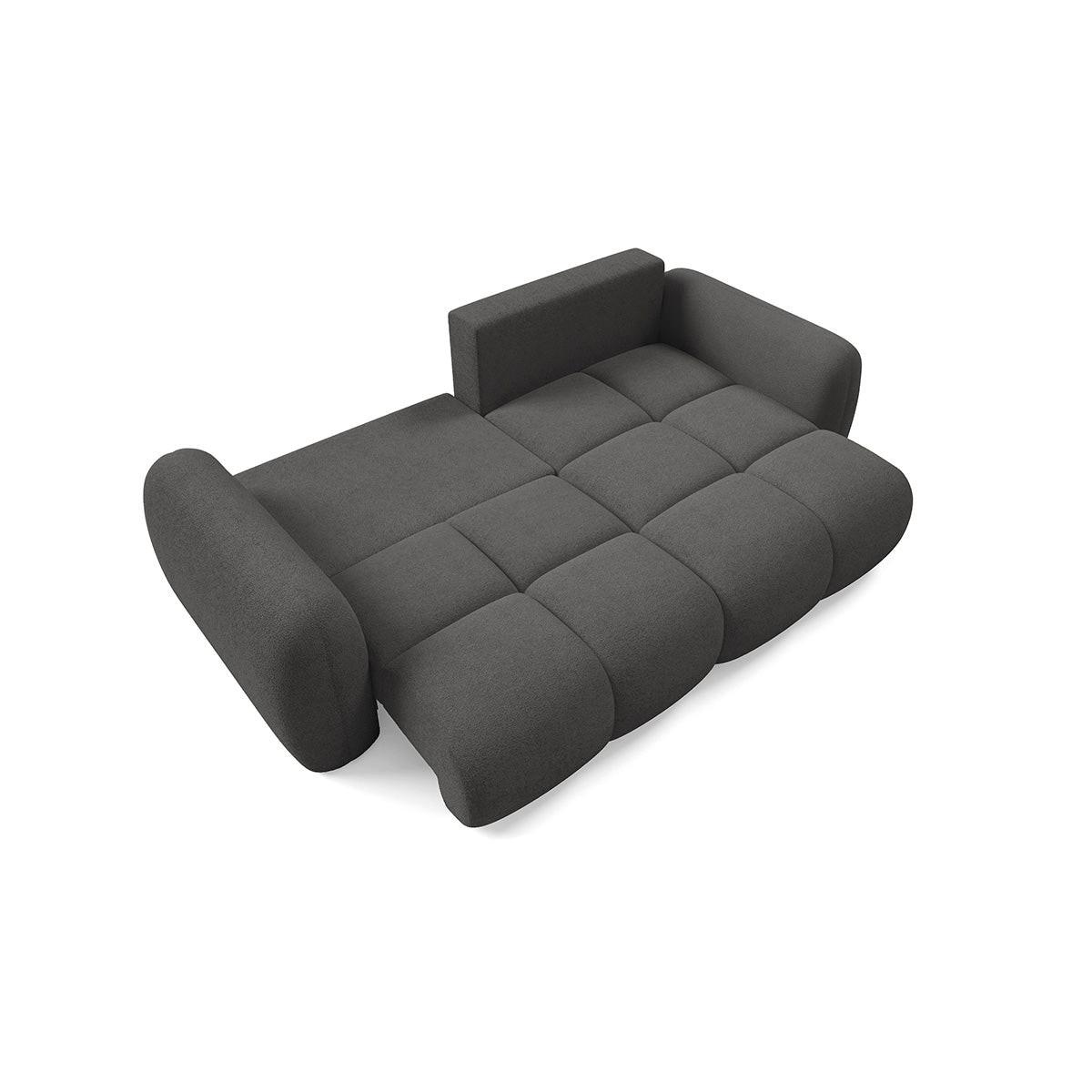 ECKSOFA Livio 3 Sitzplätze Dunkelgrau - Grau, Holz (270/165cm) - Petits-meubles