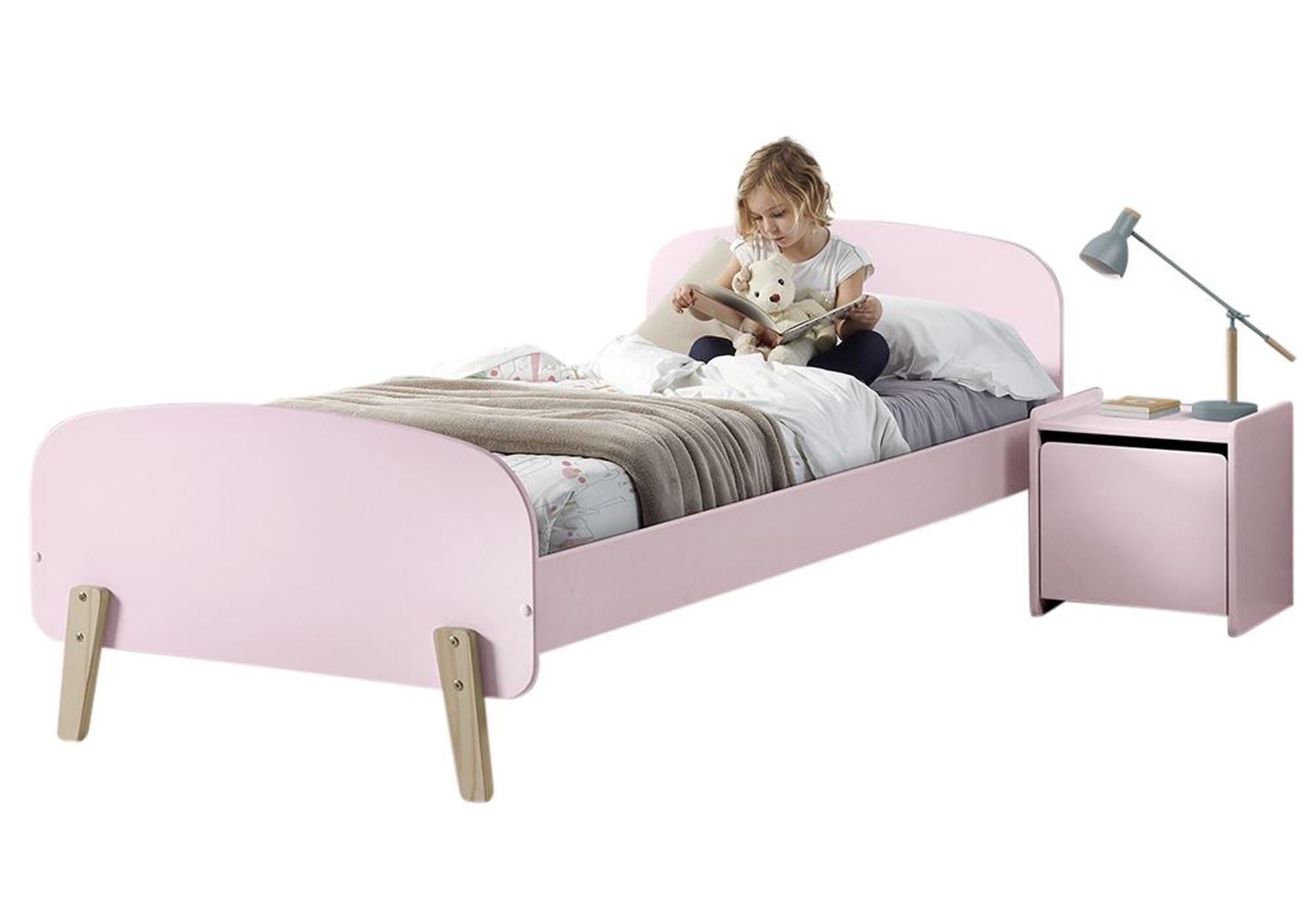 KINDERZIMMER Set Karilynn 1 Massivholz+MDF rosa - Rosa, Holz (110/73/210cm) - 58aufmkessel