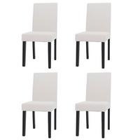 ESSZIMMERSTUHL Cremeweiß 4er-Set - Weiß, Textil (42/90/50cm) - MCW