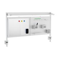SCHREIBTISCH-ORGANIZER Virvik - Weiß, Holzwerkstoff/Metall (116.5/20/72.5cm) - [en.casa]