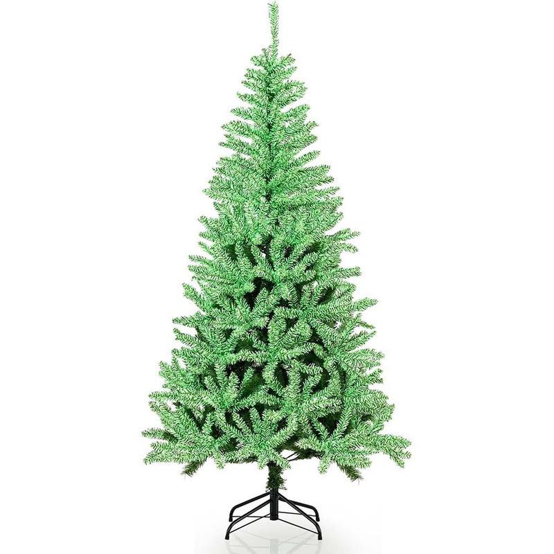 WEIHNACHTSBAUM im Dunkeln leuchtend 180cm Grün - Grün, Metall (180cm) - COSTWAY