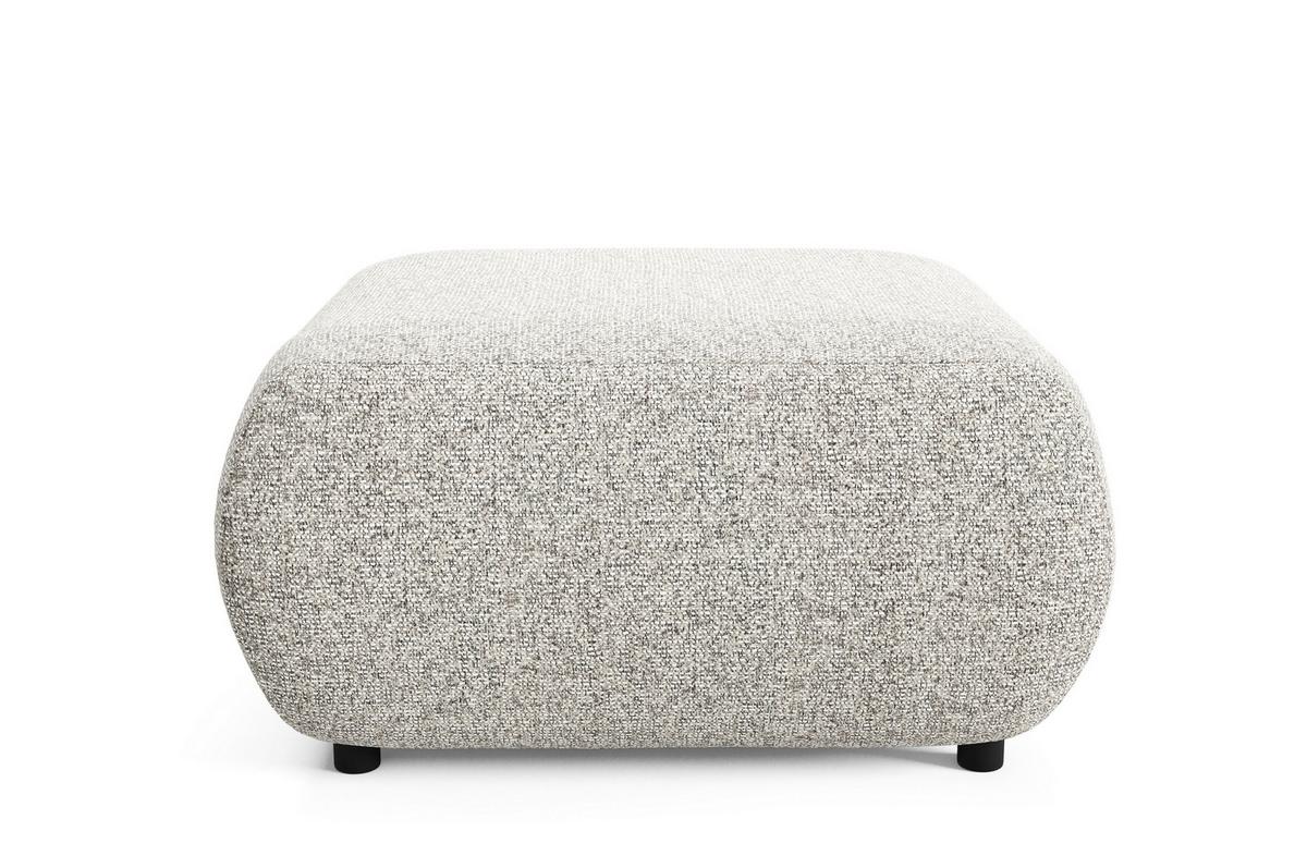 POLSTERHOCKER DELTA Modern Sitzhocker, Fußhocker Grau - Grau, Holzwerkstoff/Kunststoff (88/41/88cm) - MASSENO