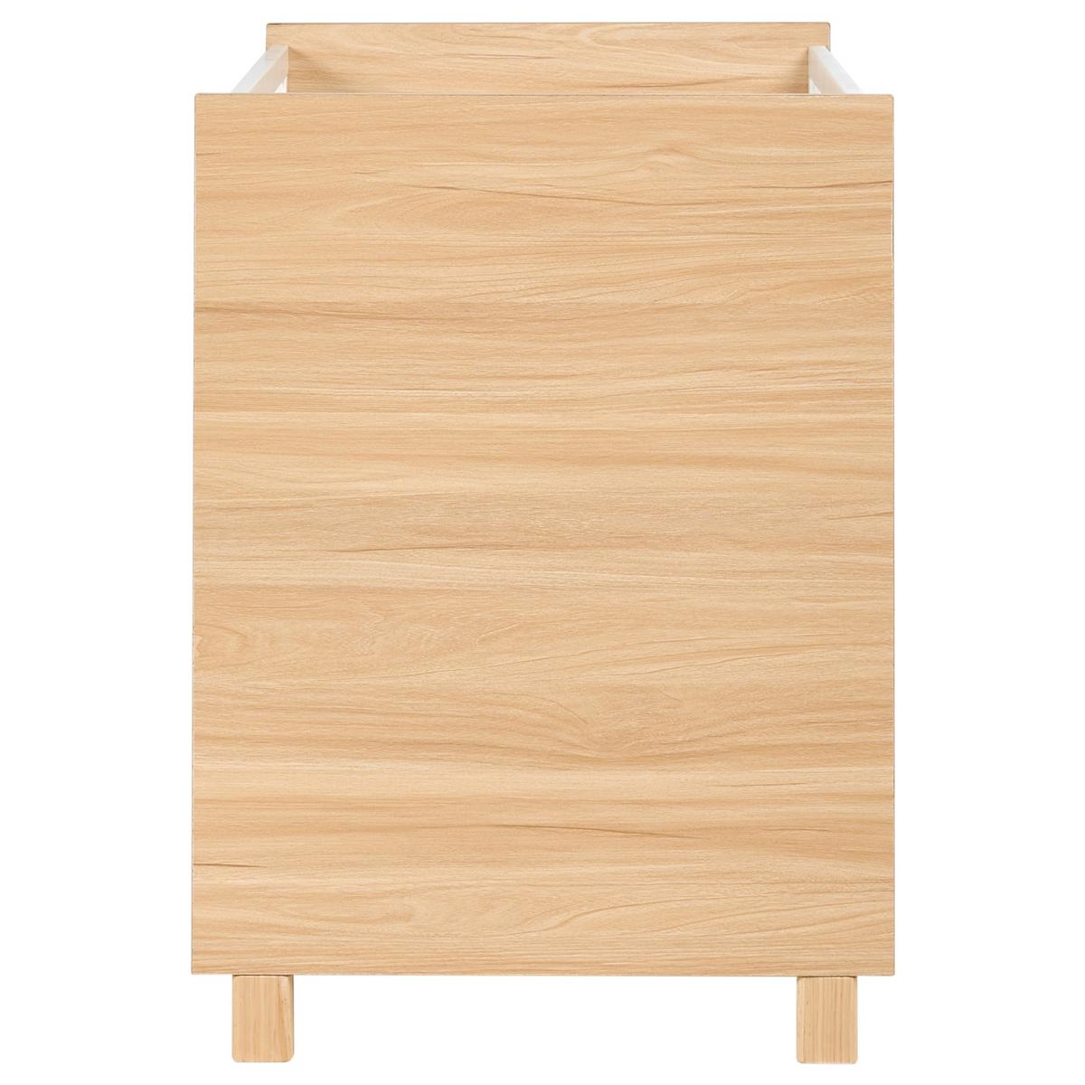 BABYBETT mit Schublade 60/120 cm Weiß Gunnar - Hellbraun/Weiß, Holzwerkstoff (60/120cm) - Beliani