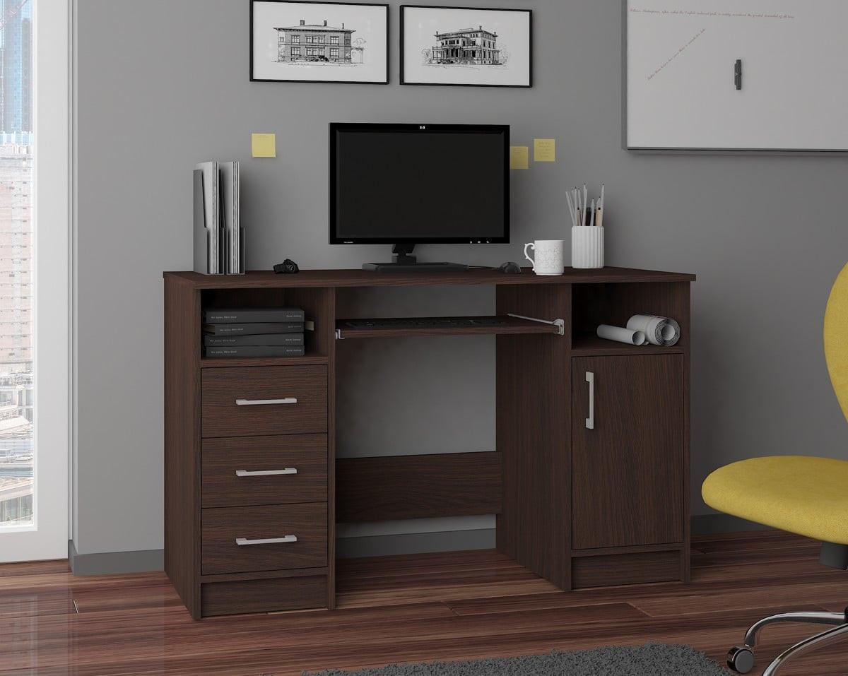 SCHREIBTISCH Dunkelbraun 74/124/52 - Dunkelbraun, Holzwerkstoff (120/53.6/74cm) - RAUMHIRSCH FURNITURE