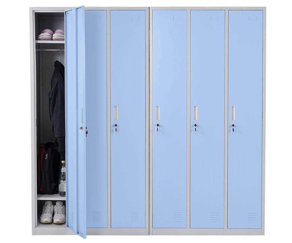SCHLIESSFACH Blau - Blau, Metall (180/180/50cm) - MCW