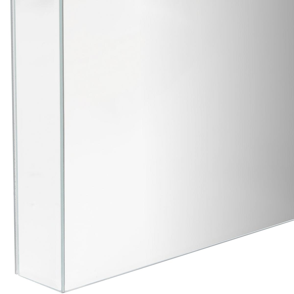 KONSOLENTISCH Spiegeleffekt 2 Schubladen Marle - Silberfarben, Glas (35/100/77cm) - Beliani