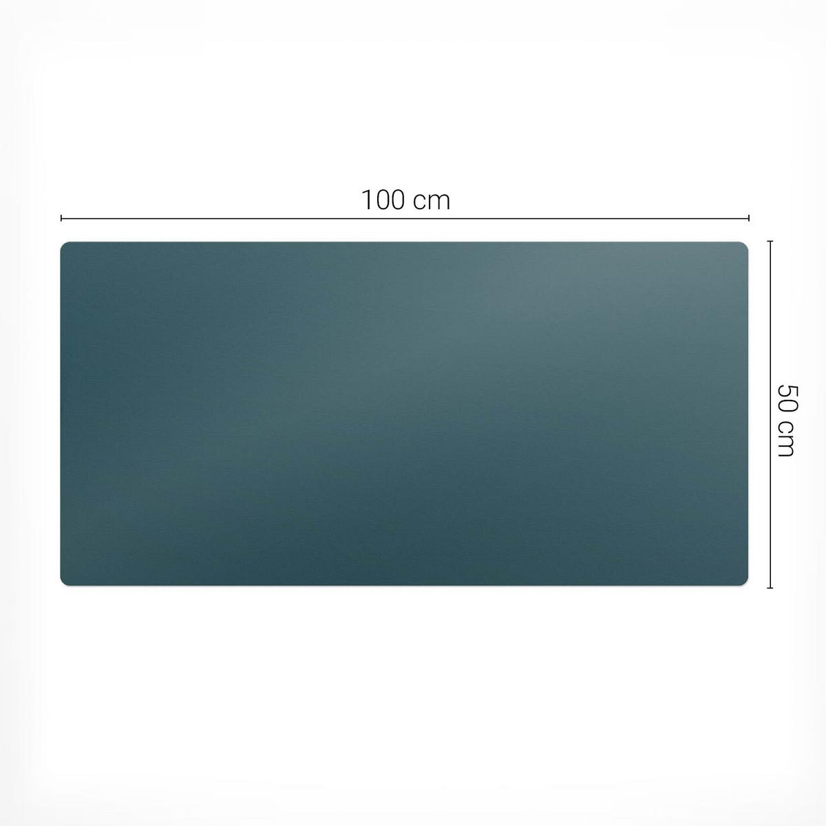SCHREIBTISCHUNTERLAGE 100x50 cm Türkis - Mintgrün, Kunststoff (100/50/1.6cm) - Wallfluent