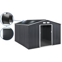 METALL-GARTENHAUS vegas Grau - Grau, Metall (330/210/372cm) - Habitat Garten