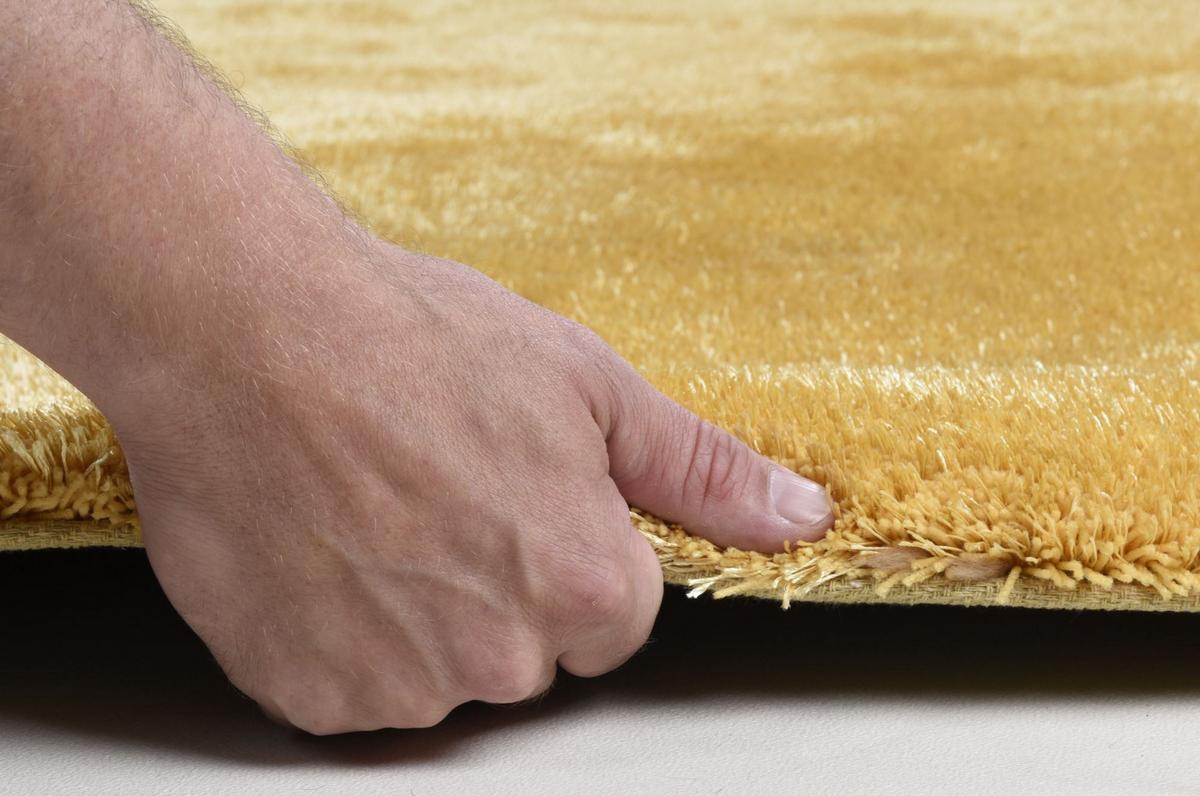 HOCHFLORTEPPICH Alessia 80x150 cm - Goldfarben, Textil (80/150cm) - Gino Falcone