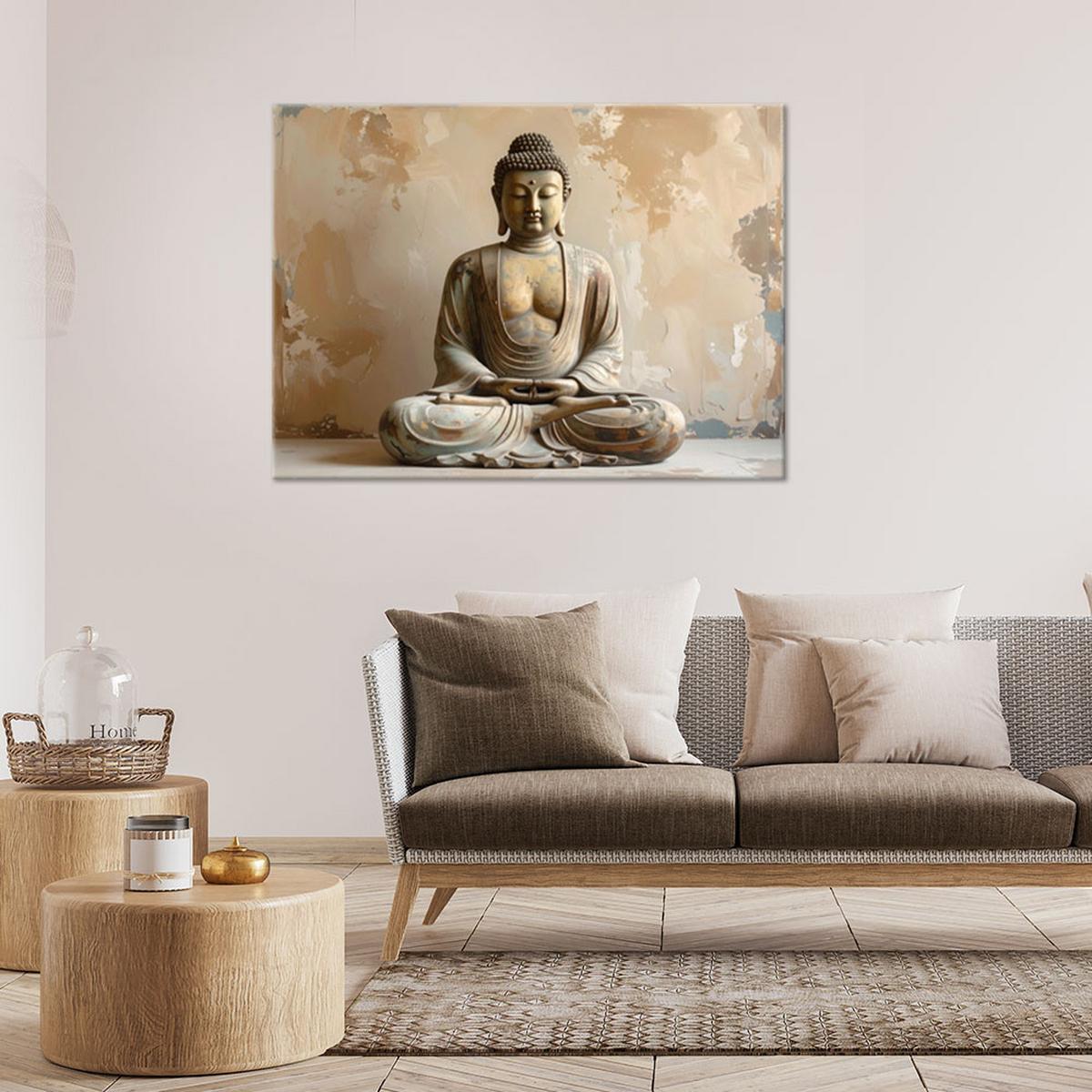 LEINWANDBILD Zen und Orientalisch 45x30cm - Beige, Textil (45/30cm) - Feeby