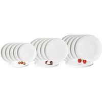 TELLER-SET Kelly weiß 18-tlg. - Weiß, Keramik (2/2/2cm) - Ritzenhoff Breker