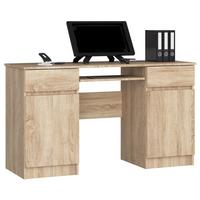 SCHREIBTISCH Eiche Sonoma 77/135/50 - Sonoma Eiche, Holzwerkstoff (135/60/77cm) - RAUMHIRSCH FURNITURE