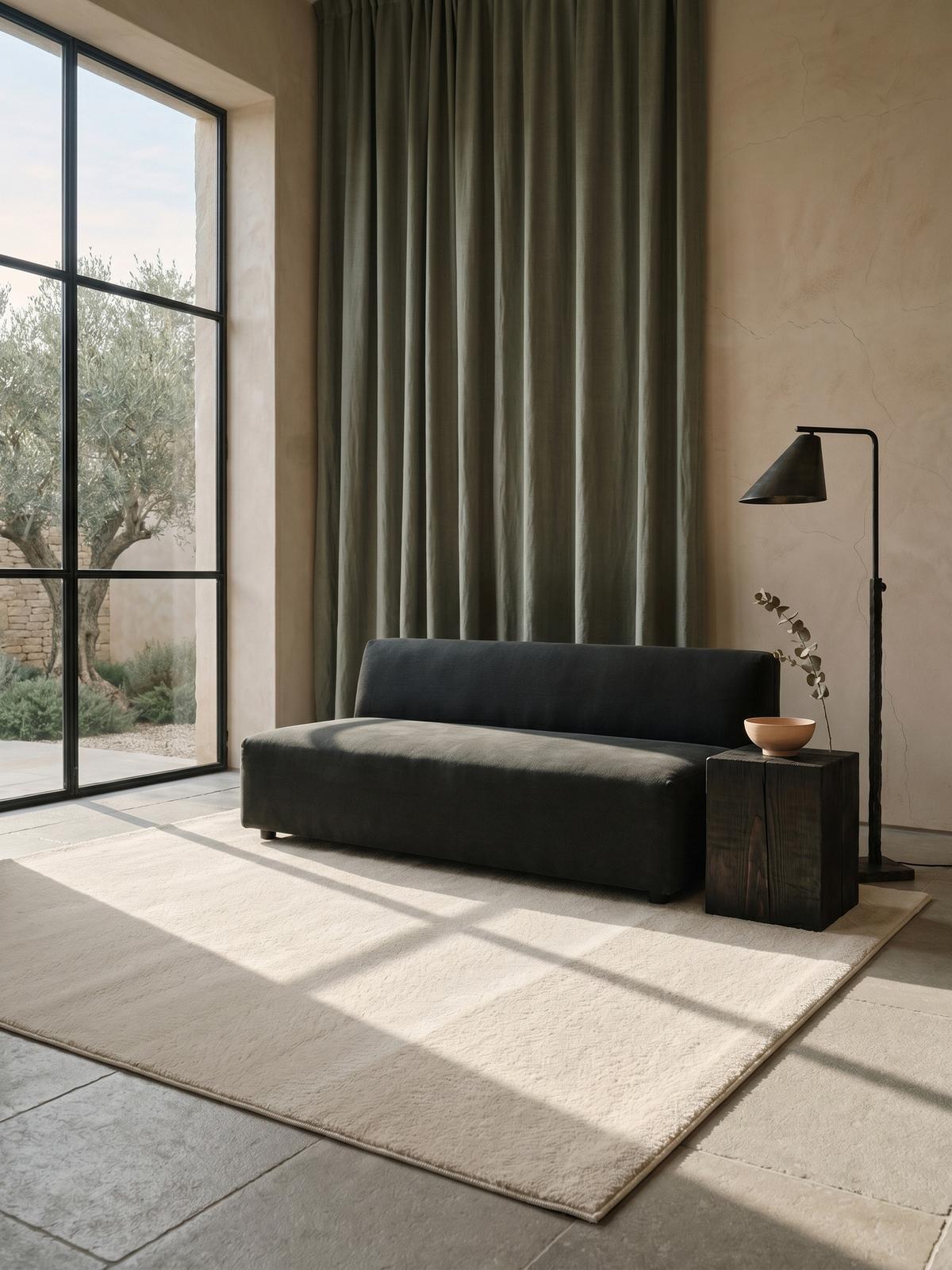 KURZFLORTEPPICH Antirutsch Uni RUTOR Polyester Beige 300 x 400 cm - Beige, Textil (300/400cm) - KADIMA DESIGN