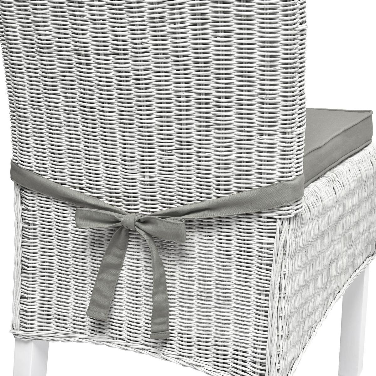 STUHLKISSEN Loft SK 45/40/5 cm Hellgrau 4tlg - Hellgrau, Textil (40/45cm) - Beautissu 