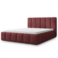 POLSTERBETT RANIS 160x200 cm mit Bettkästen - Rot - Rot, Holz/Textil (160/200cm) - MASSENO