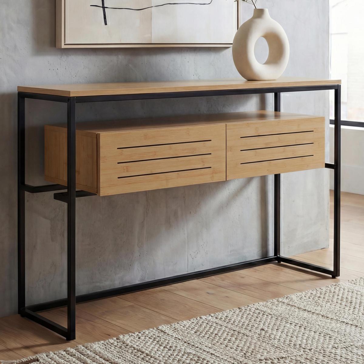 KONSOLENTISCH rechteck Beige - Beige, Holz (40/120/80cm) - MCW