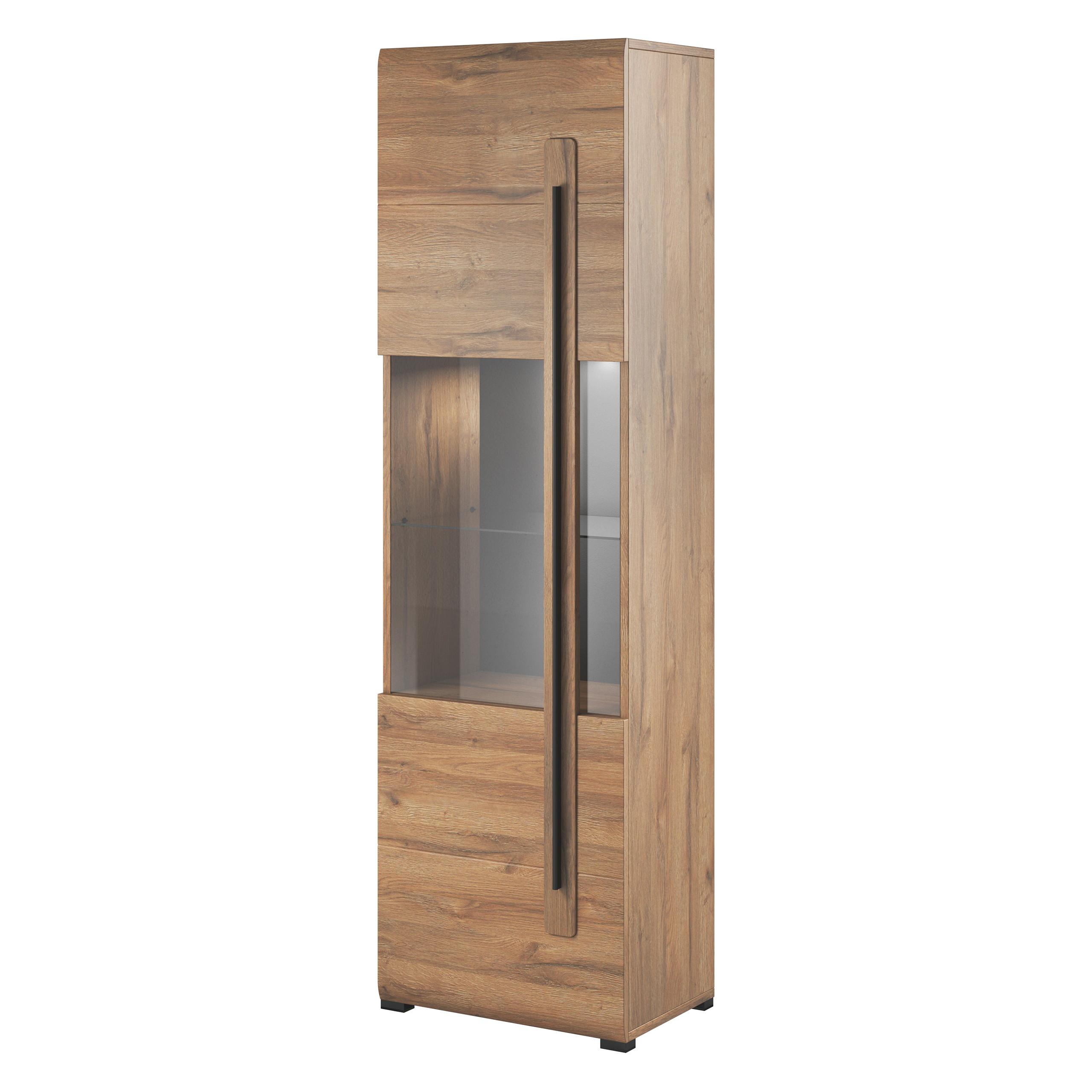 VITRINE in Eichefarben - Eichefarben, Holzwerkstoff (60/204/39cm) - MASSENO
