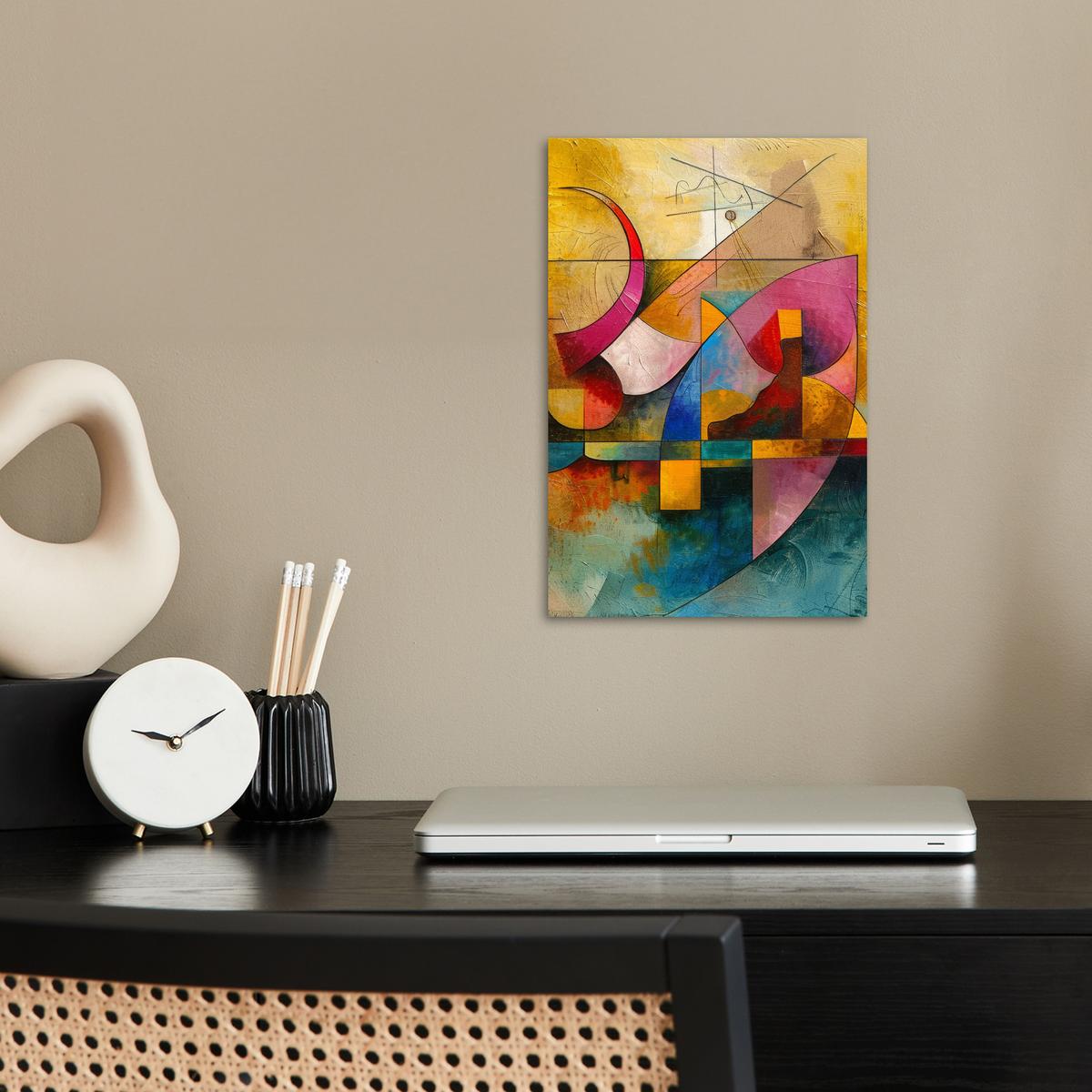 POSTER Kunst - Abstrakt - Modern Room Decor 20x30 cm - Gelb, Papier (20/30/0.1cm) - MuchoWow