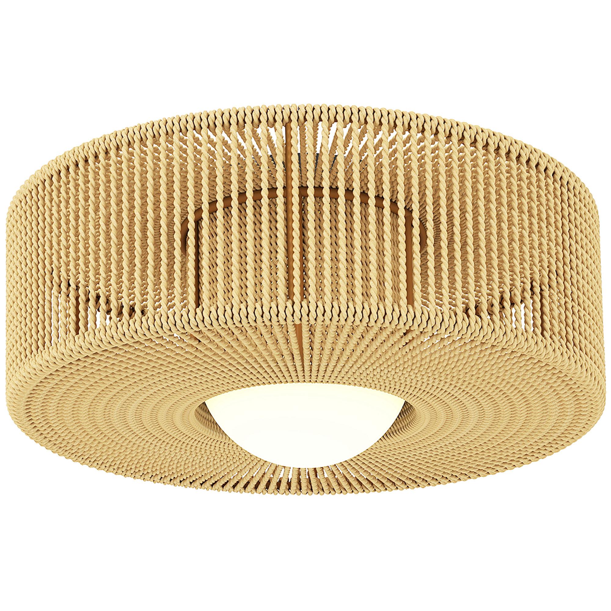 DECKENLAMPE Metall Kunststoff Mehrfarbig - Beige, Metall (30/30/16cm) - HOMCOM