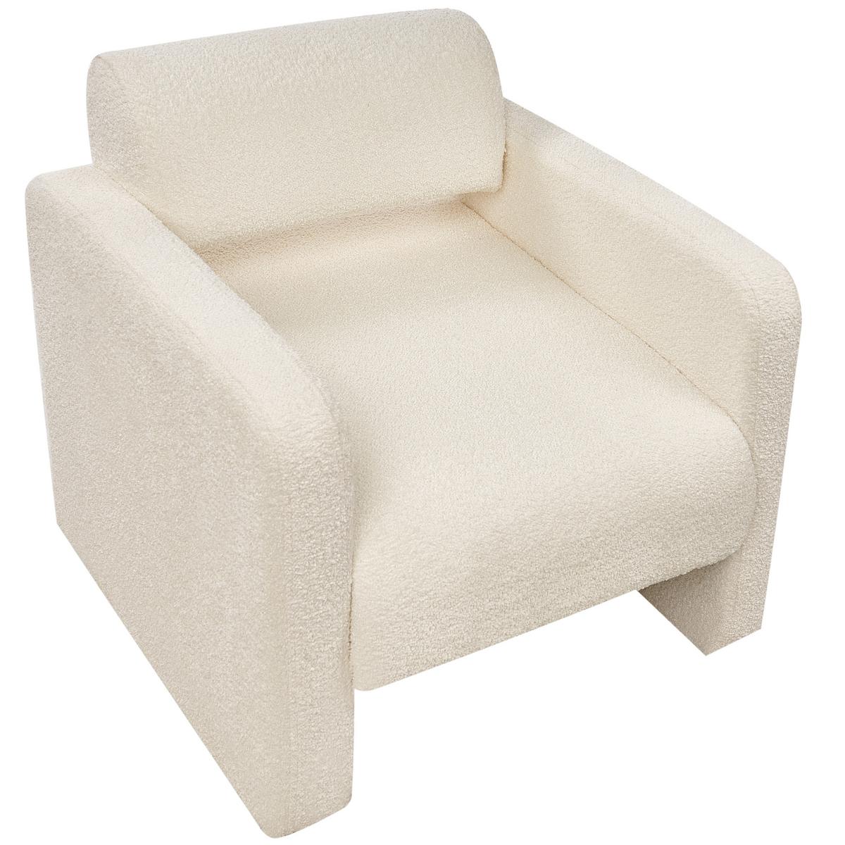 SESSEL Cremeweiß Hallsberg - Weiß, Textil (80/76/80cm) - Beliani