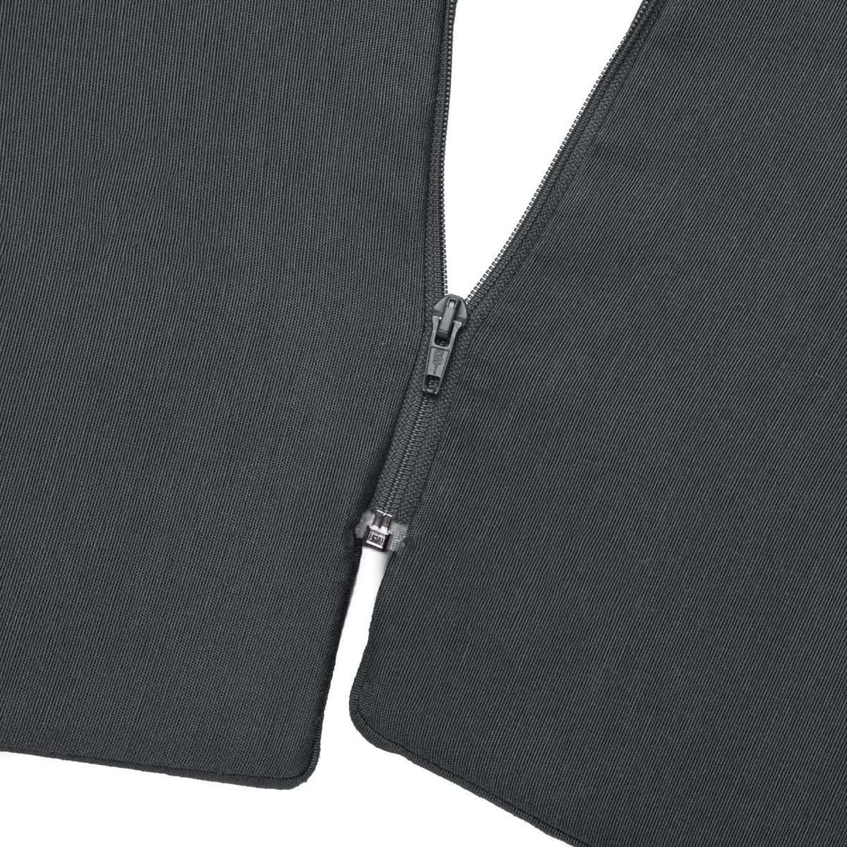 DECKCHAIRAUFLAGE Loftlux DC 175x45x5cm Graphitgrau (2tlg) - Dunkelgrau, Textil (45/10/175cm) - Beautissu 