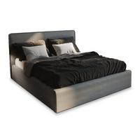 POLSTERBETT PARMA 120x200 cm mit Bettkästen - Grau - Grau, Holz/Textil - MASSENO