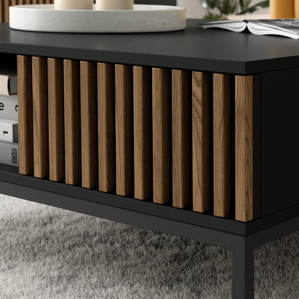 COUCHTISCH Melchior Schwarz - Schwarz, Holzwerkstoff (80/80/35cm) - Petits-meubles