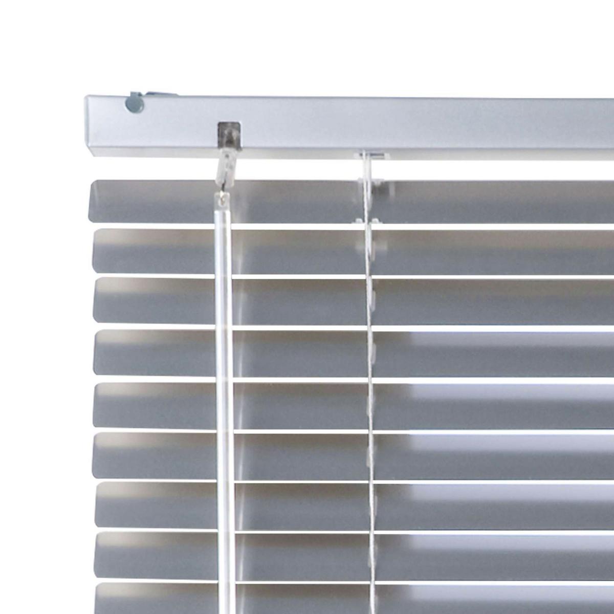 JALOUSIE venetianische mit Silber Zugschnu 120x250 - Silberfarben, Metall (120cm) - STORESDECO