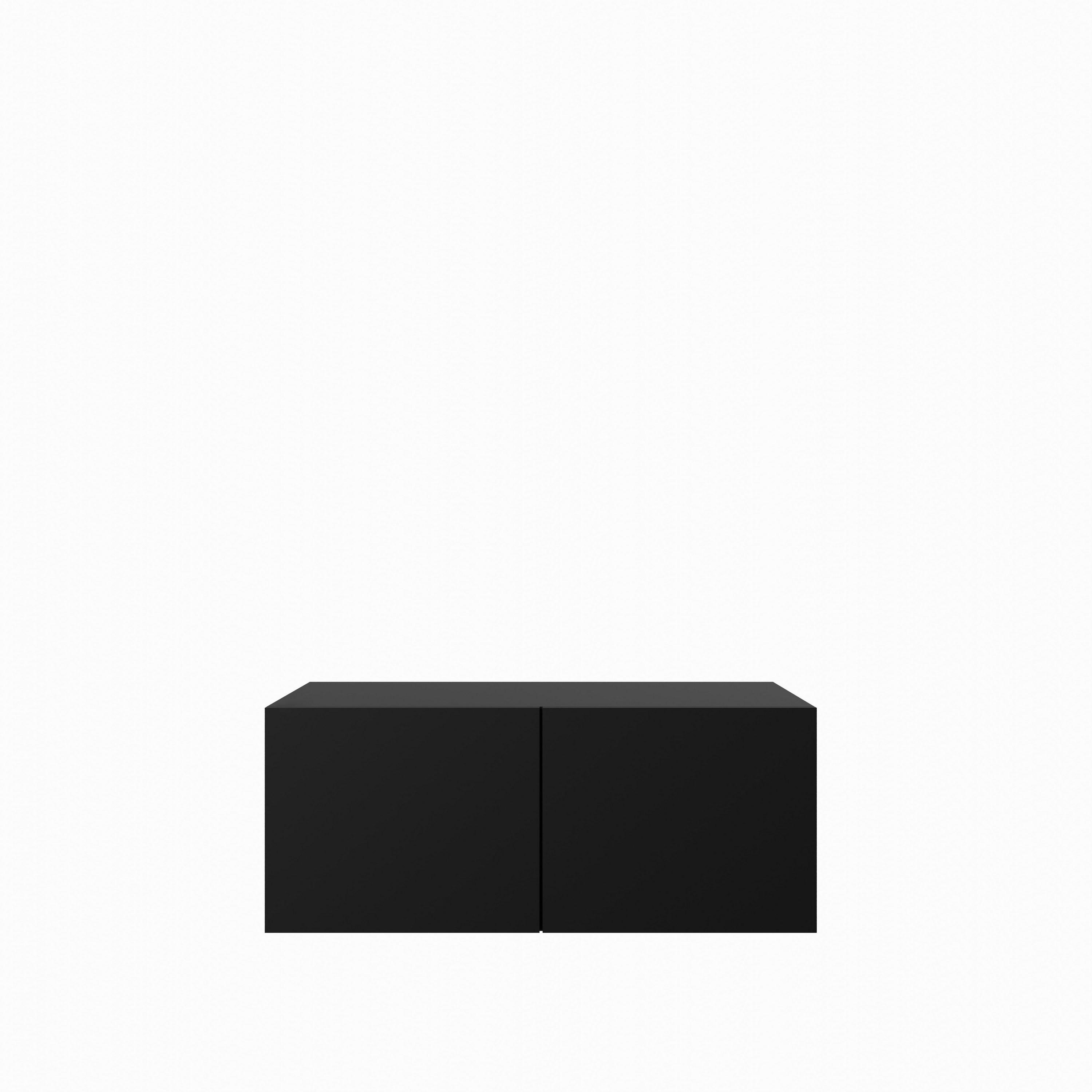 LOWBOARD MIVO 100/41/40 cm, Hängender TV-Schrank Schwarz - Schwarz, Holzwerkstoff (100/41/40cm) - MASSENO