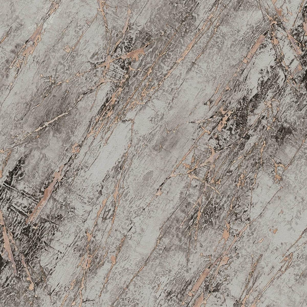 VLIESTAPETE Grau 53/1005 cm - Schwarz, Textil (53/1cm) - KUNSTLOFT
