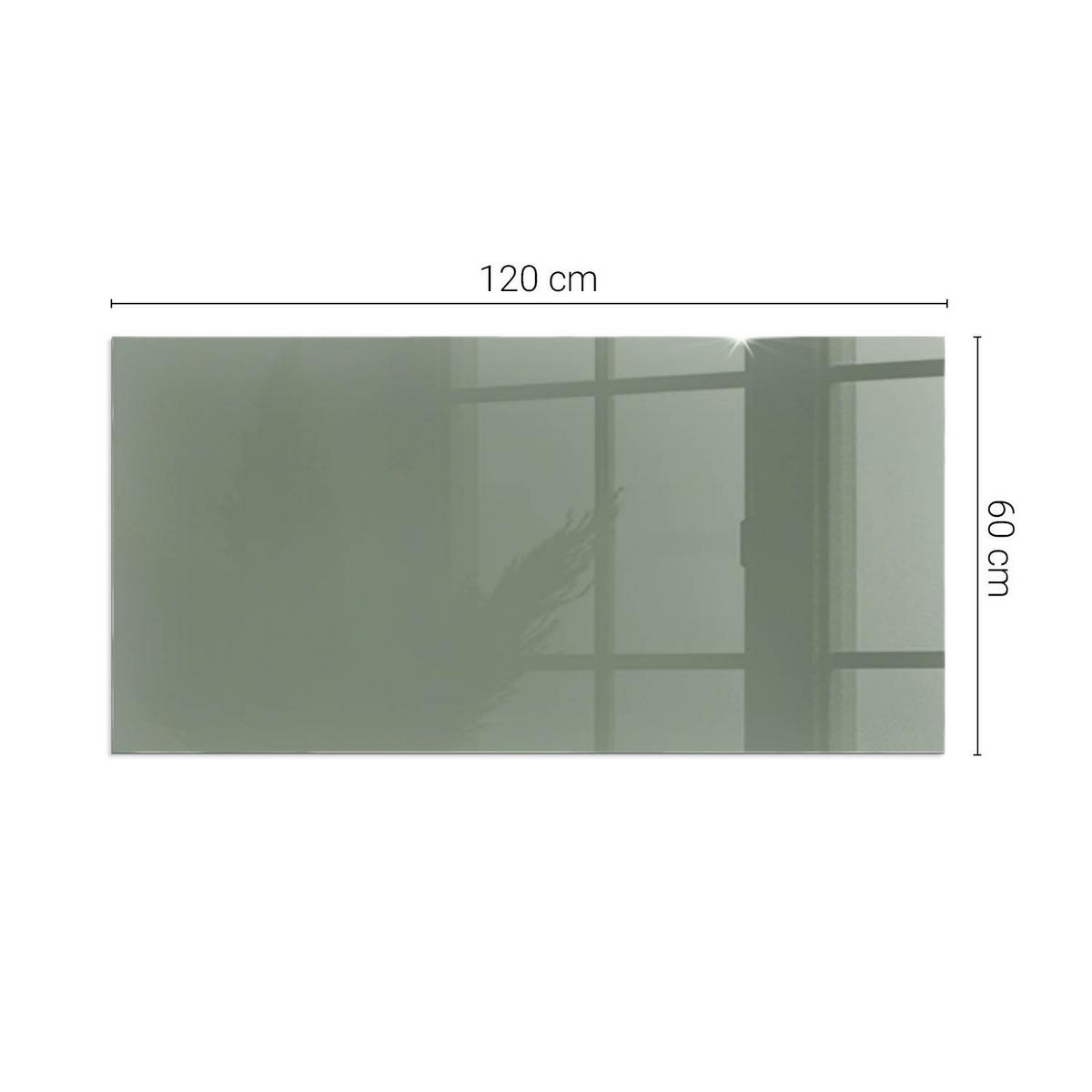 GLASPLATTE für Kamin 120x60 cm - Grün, Glas (120/60/0.4cm) - TULUP
