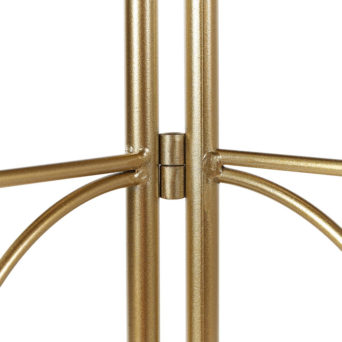 RAUMTEILER 3-teilig Gold 100 cm 170 cm Turania - Goldfarben, Metall (100/170/1cm) - Beliani