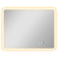 BADSPIEGEL Gehärtetes Glas Silber - Silberfarben, Glas (3.5/70/90cm) - HOMCOM