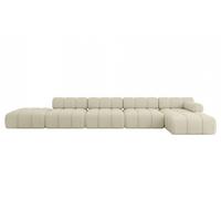 ECKSOFA modulares Sofa Lizur-L3 - 475x160x70 cm Beige Bouclé - Beige, Holzwerkstoff/Textil (475/160cm) - ALTDECOR