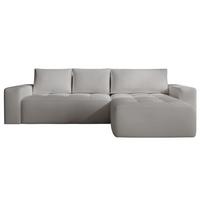 ECKSOFA Portland Hellgrau Rechts - Hellgrau, Holz/Kunststoff (250/165cm) - Graingold
