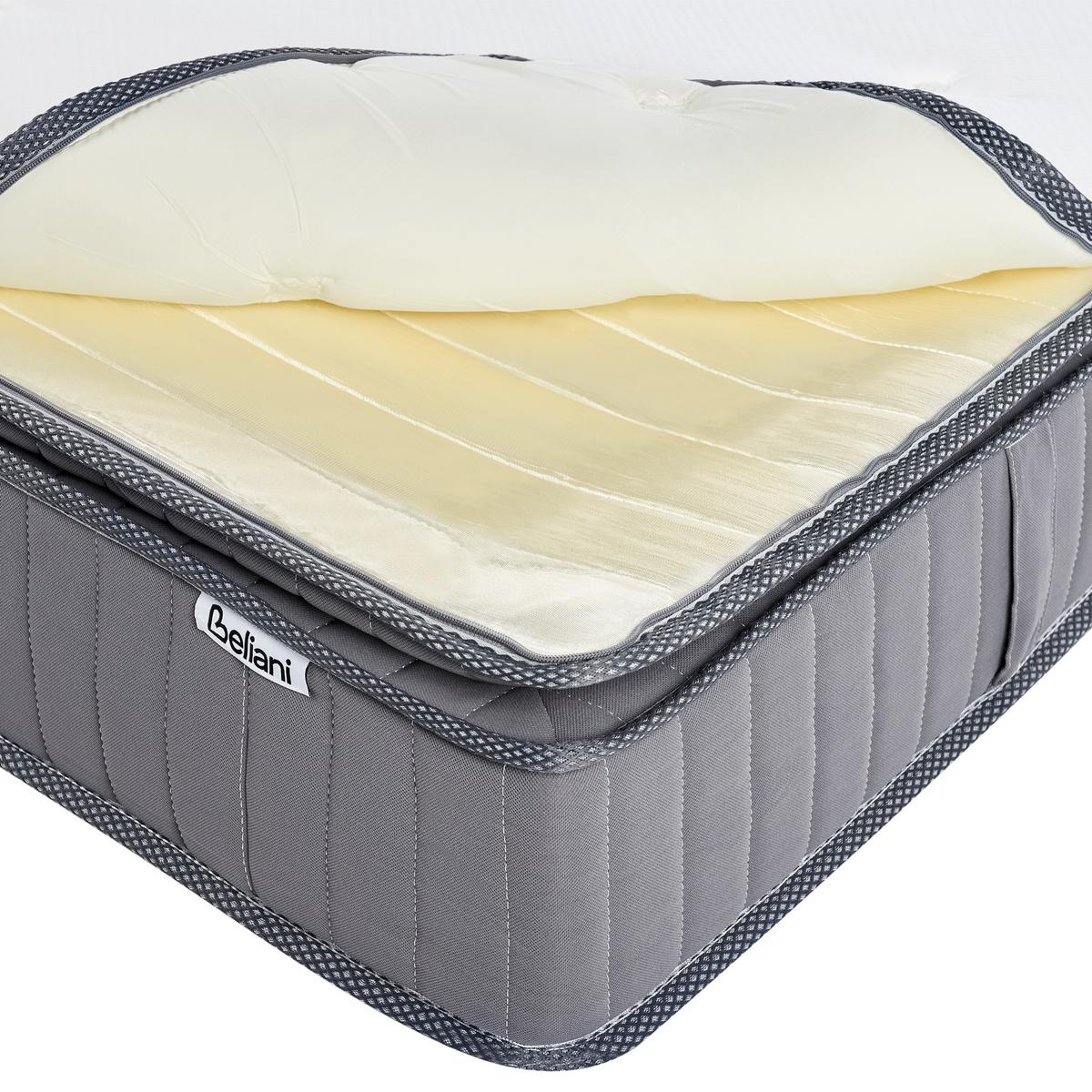 GEL-MEMORYSCHAUM-TASCHENFEDERKERNMATRATZE H2/3 Mittel 160/200 cm Pleasant - Weiß, Textil (160/200cm) - Beliani
