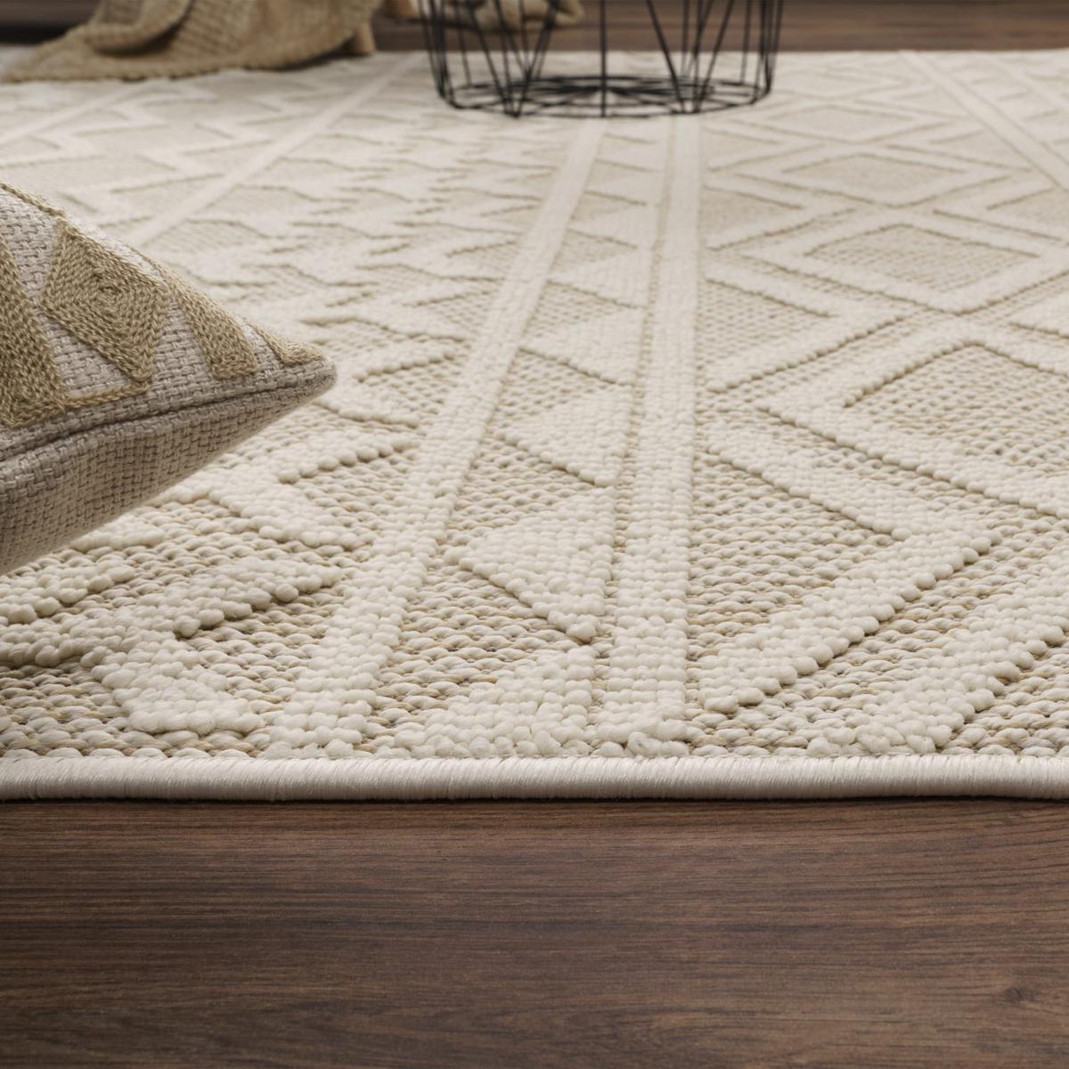 KURZFLORTEPPICH, in Naturoptik, Creme, 240 x 340 cm - Beige, Textil (340/240cm) - KADIMA DESIGN