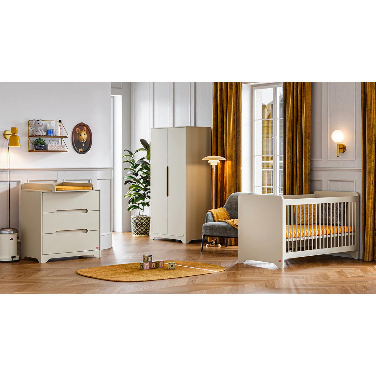 GITTERBETT 60/120 Ova Beige - Beige, Holzwerkstoff (60/120cm) - Petits-meubles