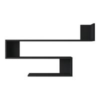 WANDREGAL Kitee - Schwarz, Holzwerkstoff (120/71.5/14.5cm) - [en.casa]