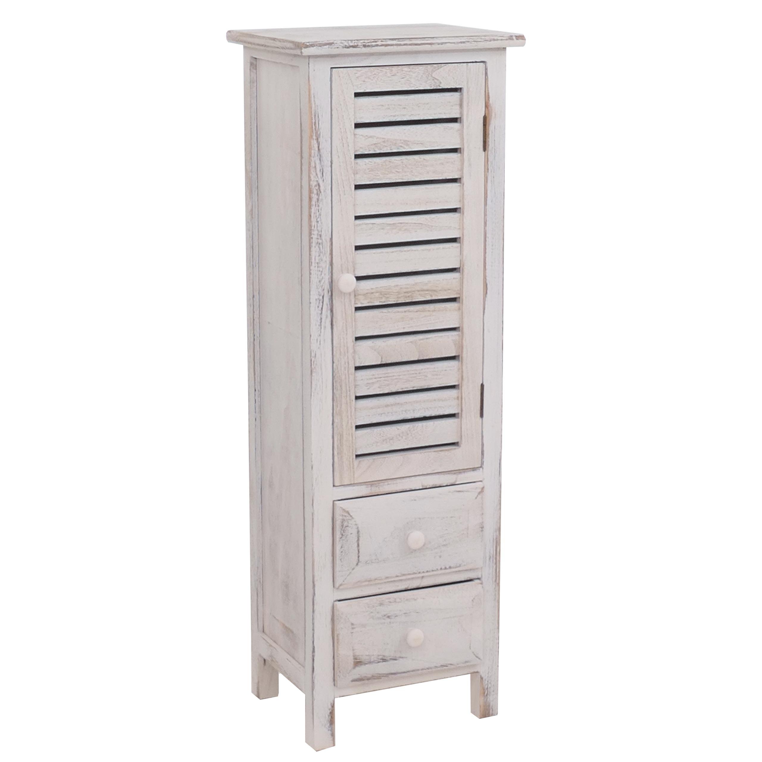 KOMMODE SCHRANK Weiß - Weiß, Holz (30/91/25cm) - MCW