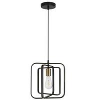 HÄNGELEUCHTE Mirag 30/150/30 cm - Schwarz, Metall (30/30/150cm) - ZMH