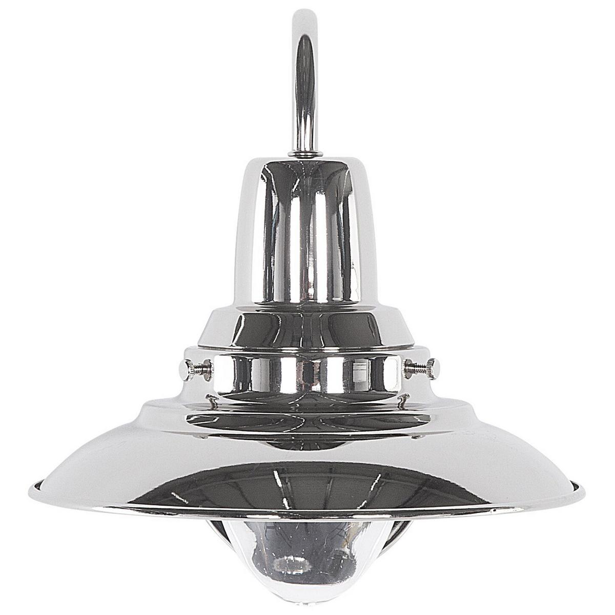 WANDLEUCHTE Luza 20/20/21 cm - Silberfarben, Metall (20/21/20cm) - Beliani