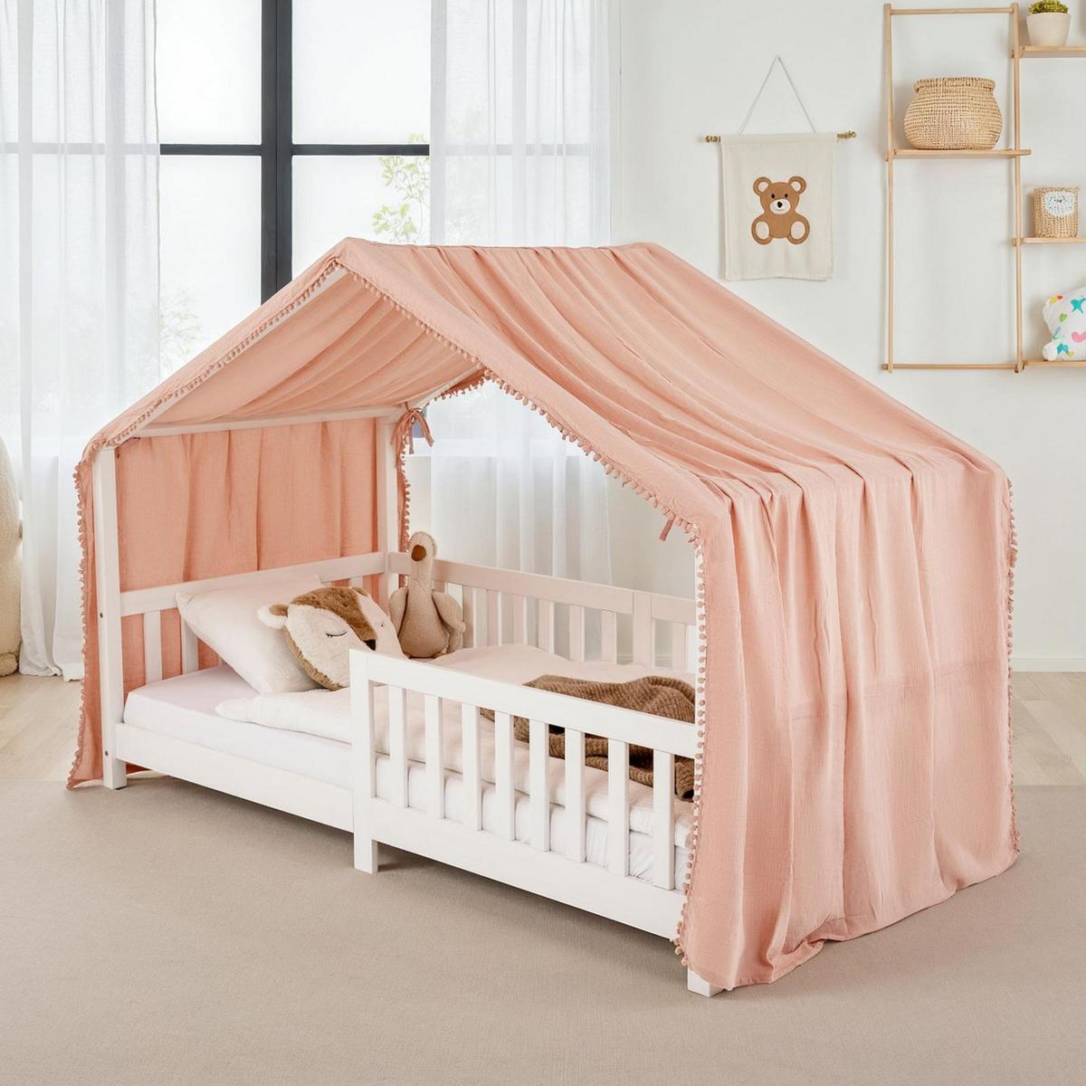 HAUSBETT- HIMMEL LIAN rosa - Rosa, Textil - IDIMEX