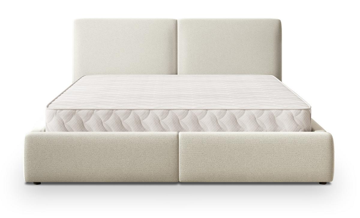 POLSTERBETT FELURO SR 200x200 cm mit Bettkästen - Creme - Creme, Holz/Textil - MASSENO