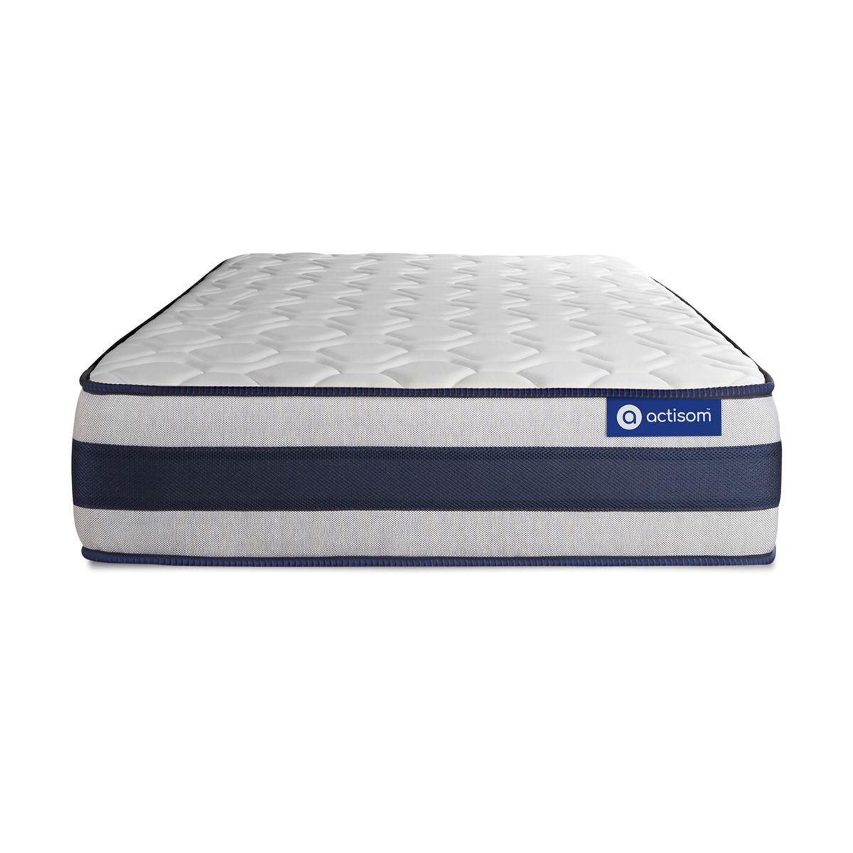 MATRATZE Actiflex ergo Taschenfederkern und Memory-Schaum 80 x 200 cm h4 - Weiß, Textil (80/200cm) - ACTISOM