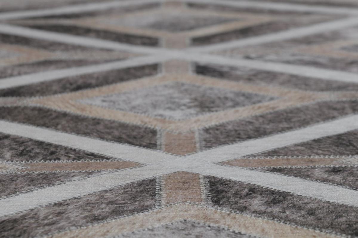 KURZFLORTEPPICH Serena 50x80 cm - Braun, Textil (50/80cm) - Gino Falcone