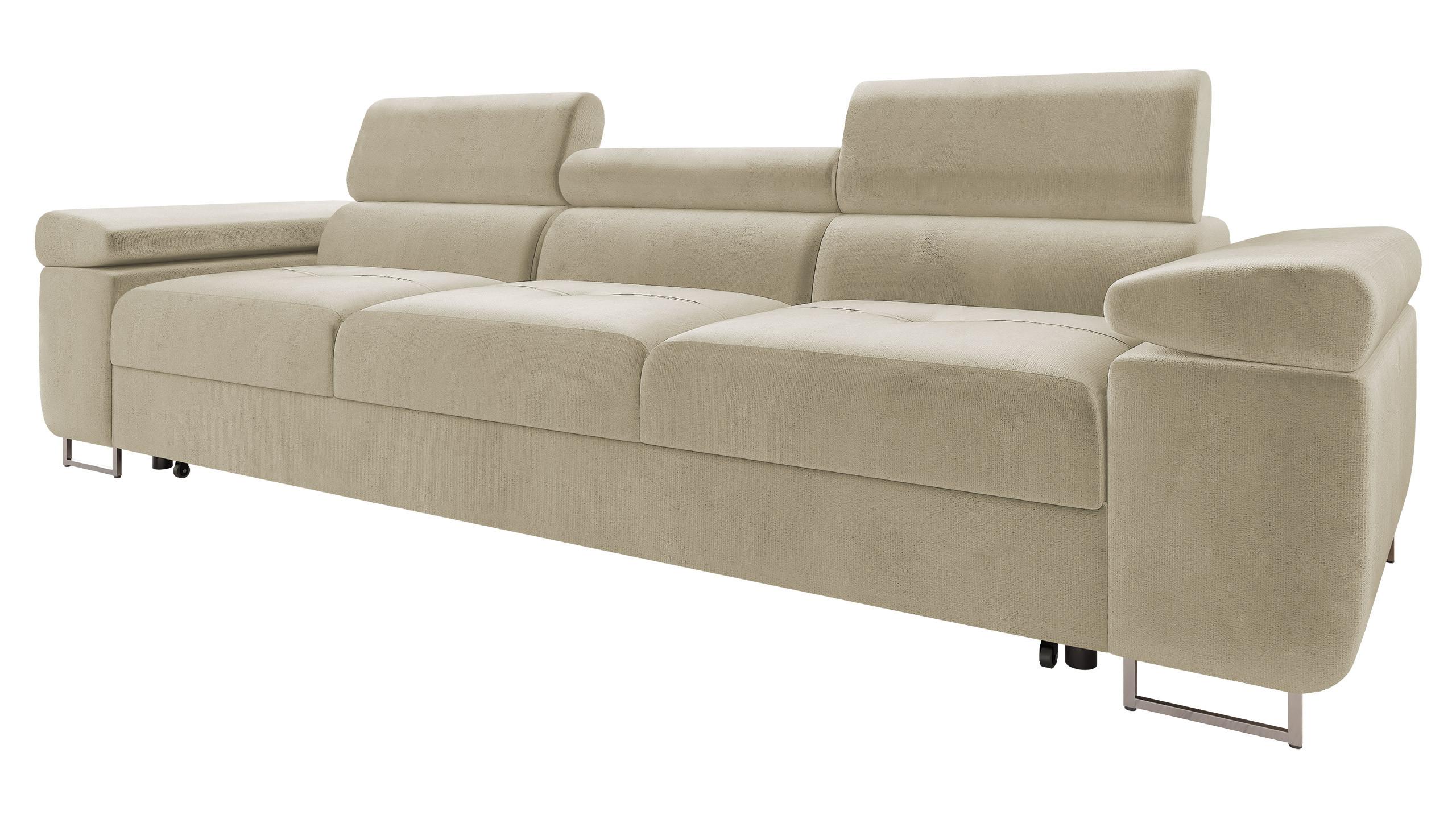 SCHLAFSOFA Torezio 3 Bis - Beige, Holz/Textil (263/90/102cm) - MIRJAN24